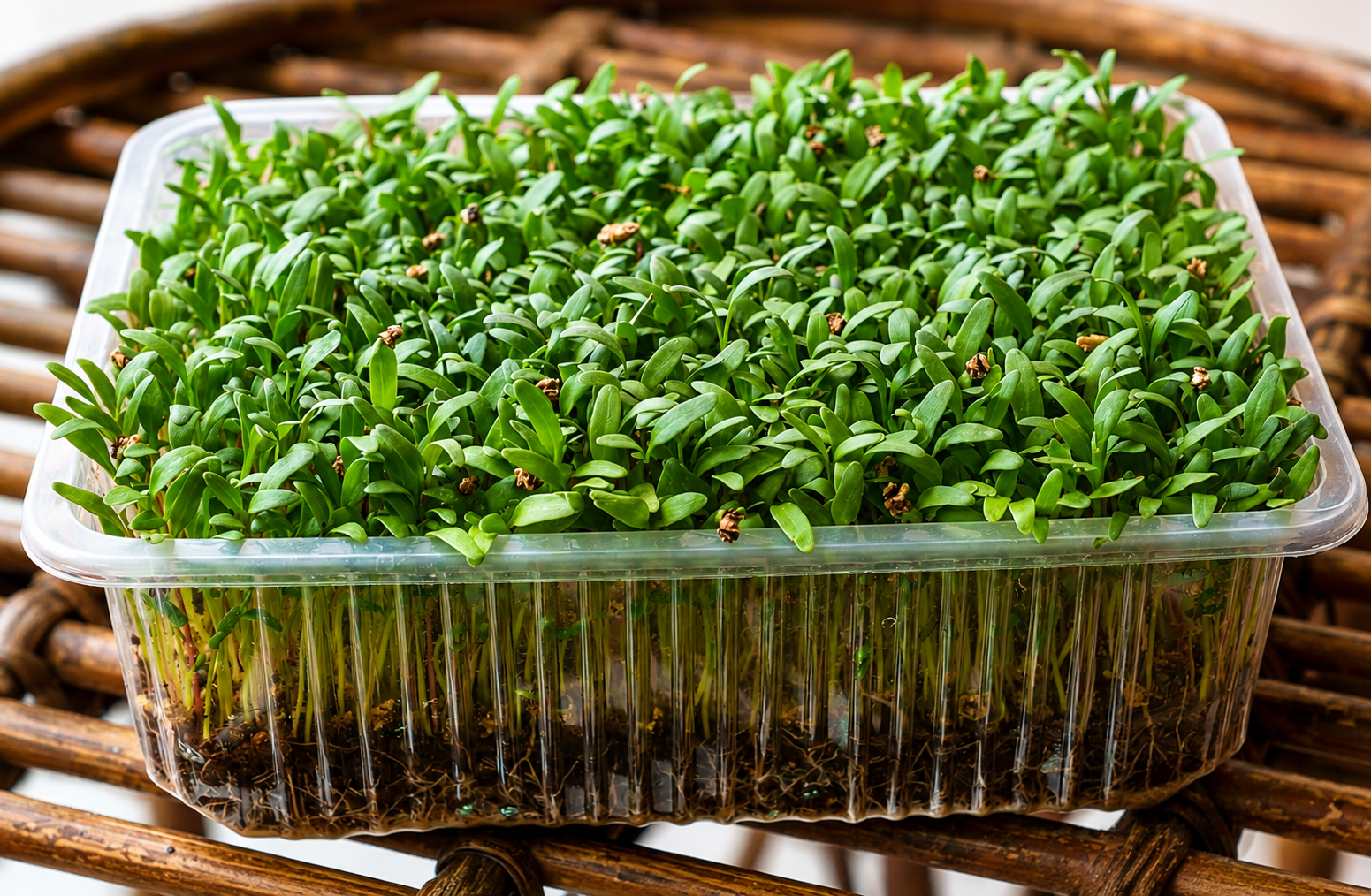 Fresh Spinach Microgreens