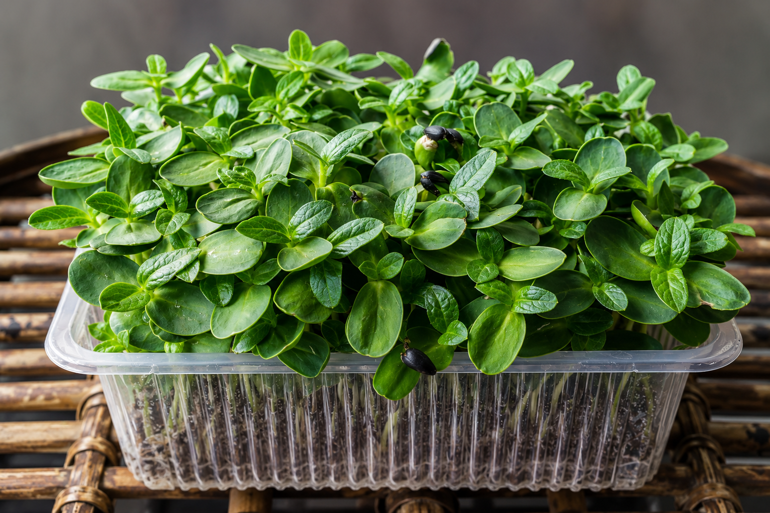 Fresh Sunflower Microgreens